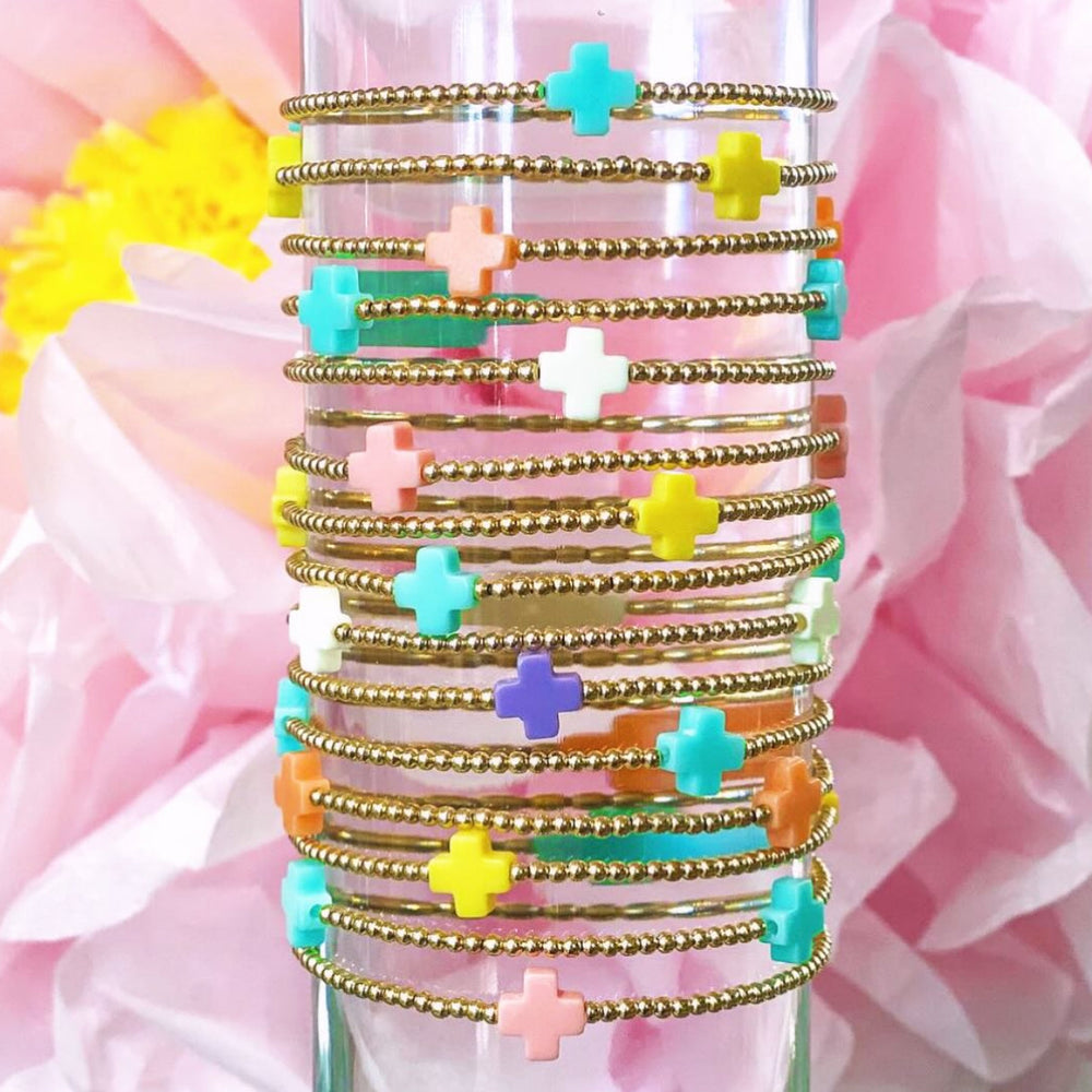 Enewton Colored Cross Bracelets