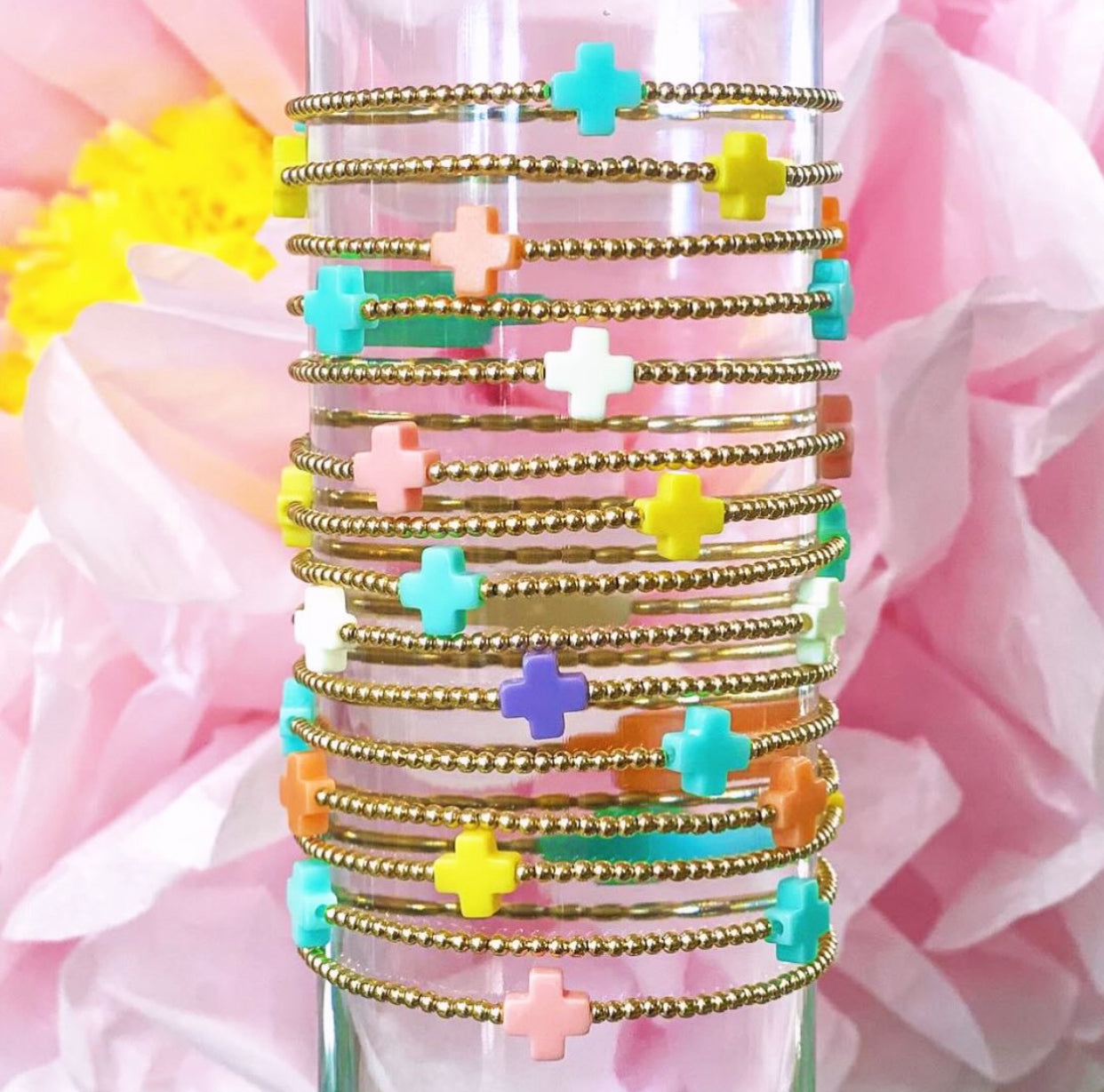 Enewton Colored Cross Bracelets