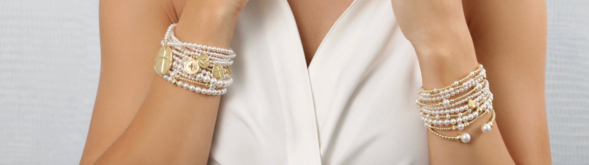 Enewton Gold Pearl Bracelets