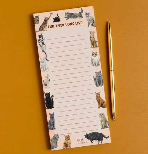 Fur-Ever Long Cat Notepad