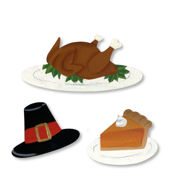 Thanksgiving Magnets Set of 3