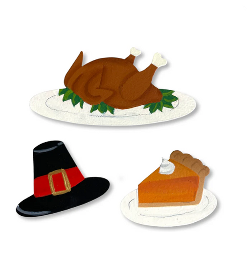 Thanksgiving Magnets Set of 3