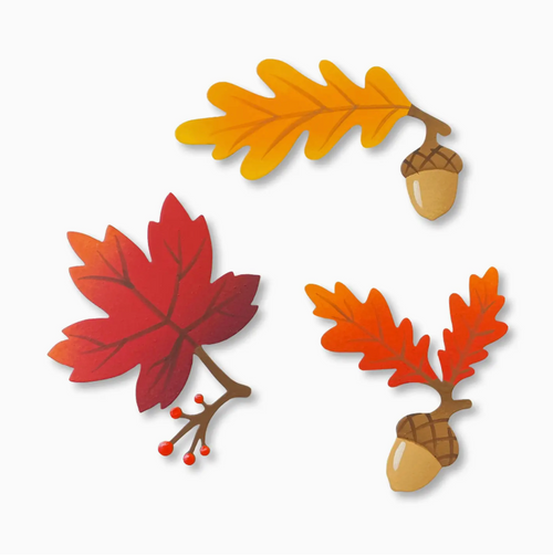 Fall Leaves Magnets S/3
