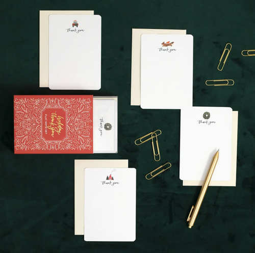 Holiday Thank You Flat Note Set