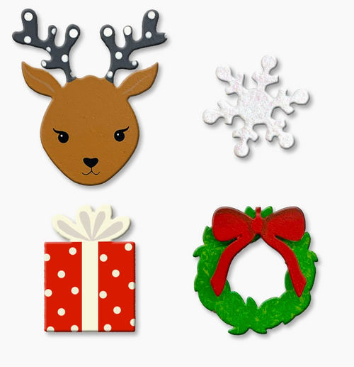 Reindeer Magnets S/4