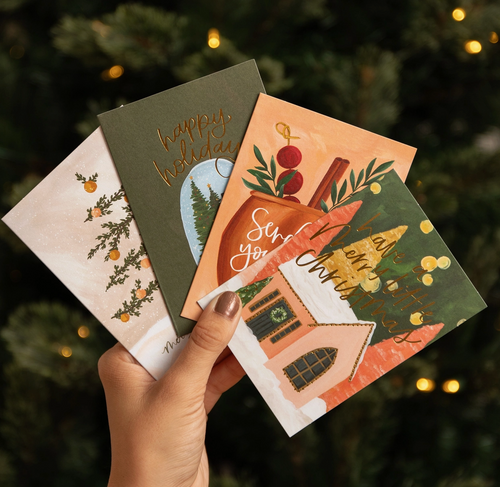 Christmas Cottage Greeting Card Box Set
