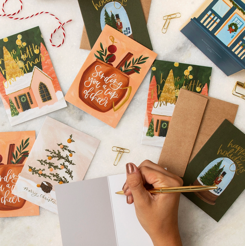 Christmas Cottage Greeting Card Box Set