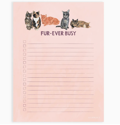 Fur-Ever Busy Notepad
