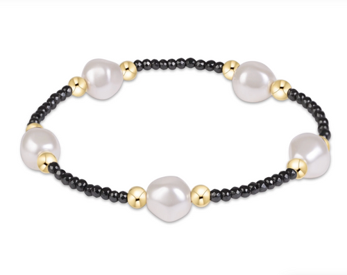 Purpose Admire Pearl 8mm Faceted Hematite Bracelet