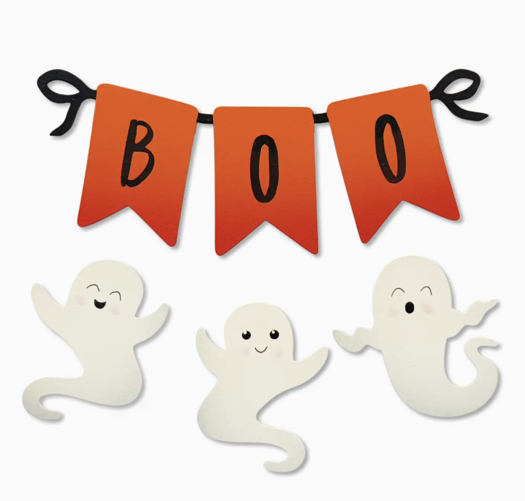 Boo Banner Magnets Set