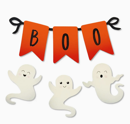 Boo Banner Magnets Set