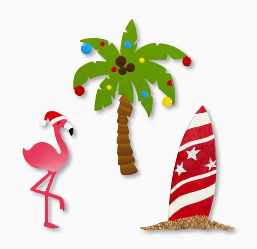 Tropical Christmas Magnets