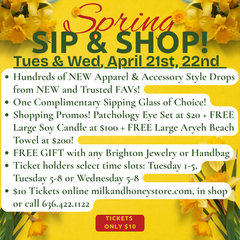 5-8 Spring Sip & Shop Tuesday April 21st 2026