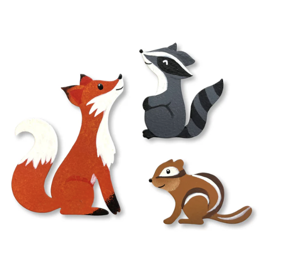 Fall Animal Magnets S/3