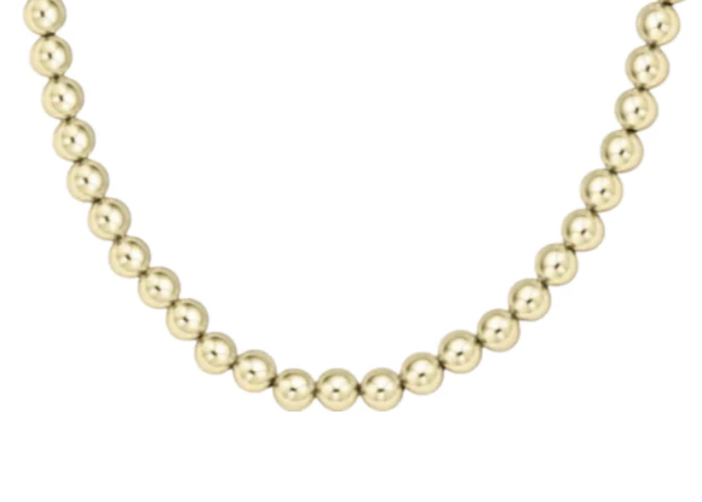 15" Choker Beaded - Classic Gold 7mm