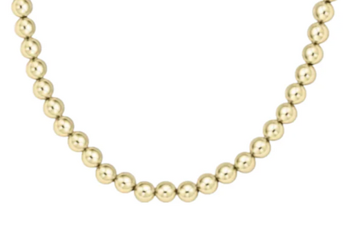 15" Choker Beaded - Classic Gold 7mm