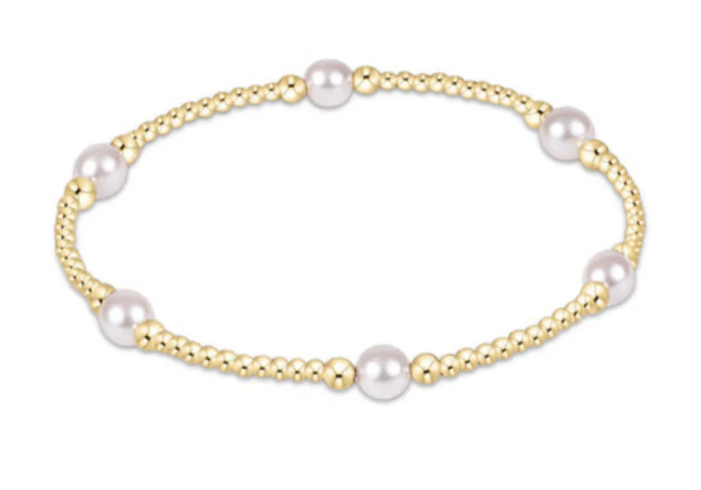 Purpose Pearl 5mm Gold Bracelet