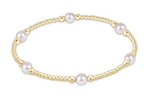 Purpose Pearl 5mm Gold Bracelet