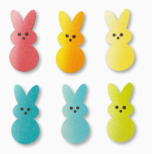 Rainbow Marshmallow Bunny Magnets