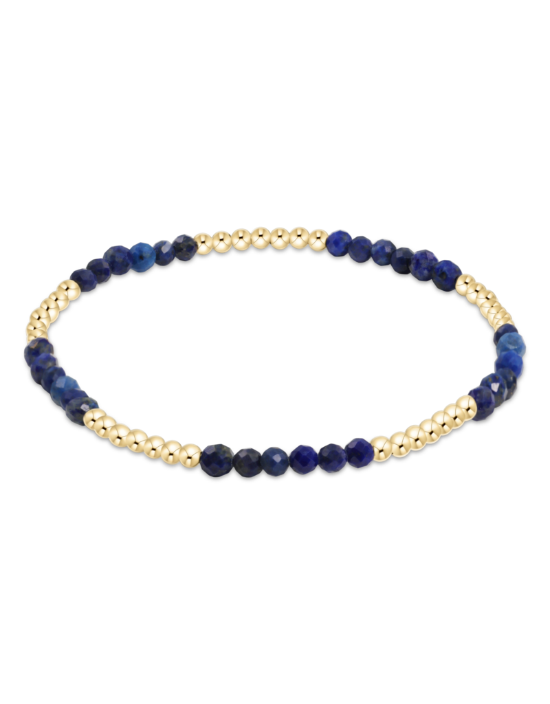 Blissful Pattern 2.5mm Bead Bracelet Lapis