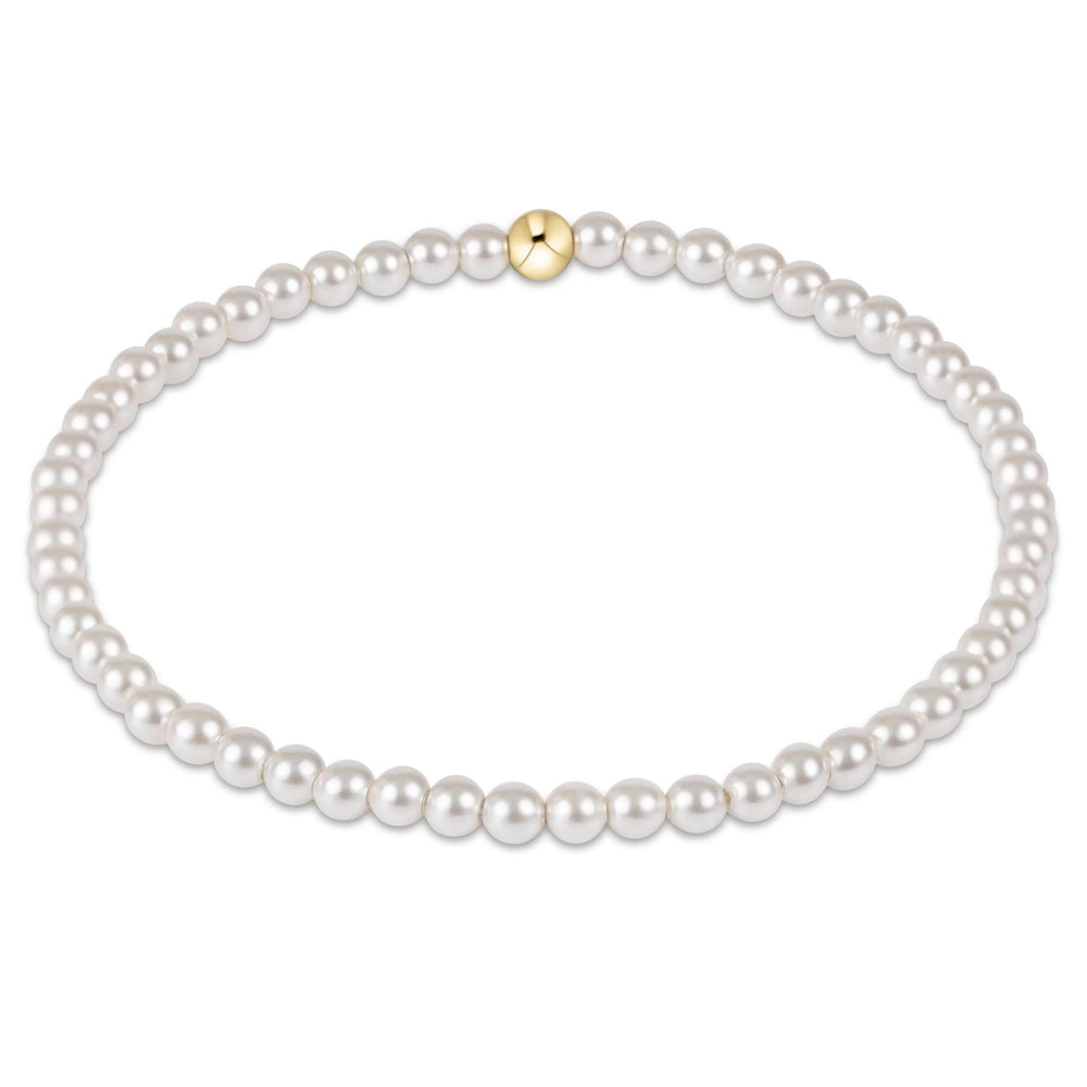 Classic Pearl Bead Bracelet 3mm