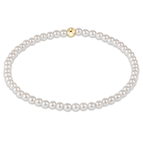 Classic Pearl Bead Bracelet 3mm