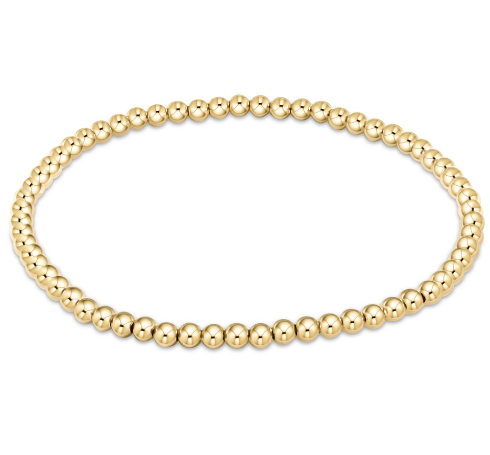 Classic Gold 3mm Bead Bracelet