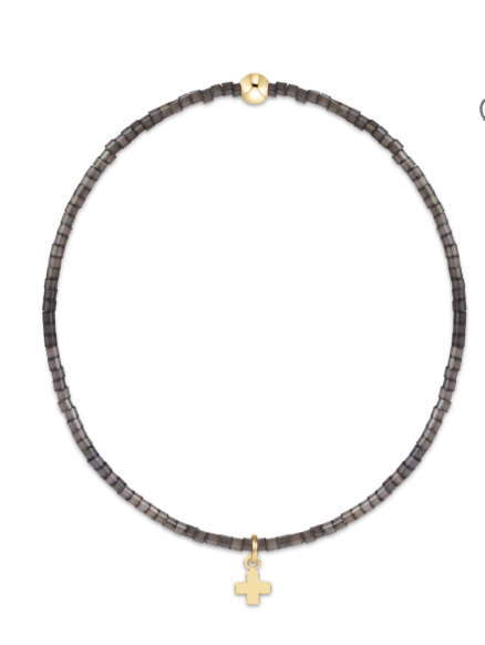 Hope Classic Moonlight Bracelet - Signature Cross Small Gold Charm