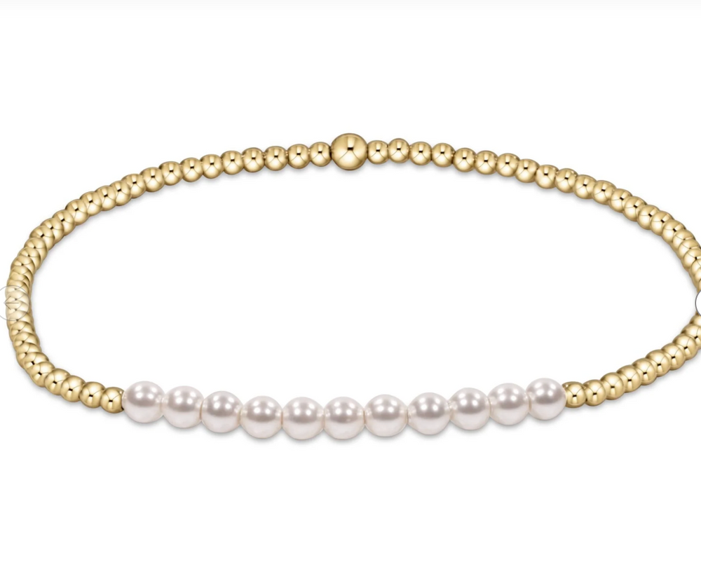 Gold Bliss Pearl 3mm Bracelet