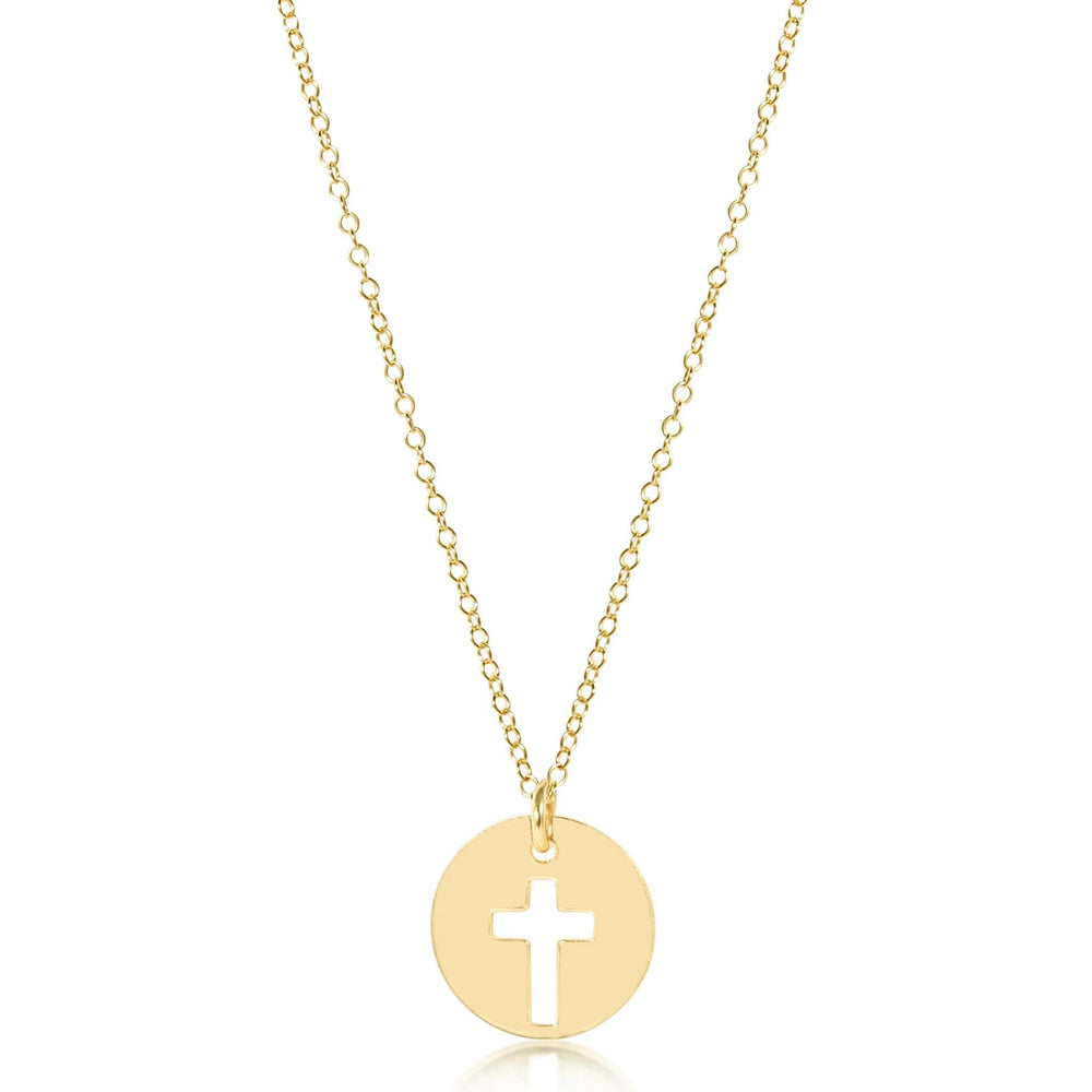 16” Necklace Gold - Blessed Charm