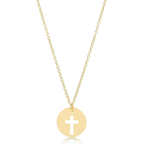 16” Necklace Gold - Blessed Charm