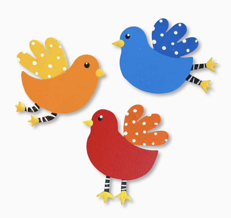 Colorful Bird Magnets