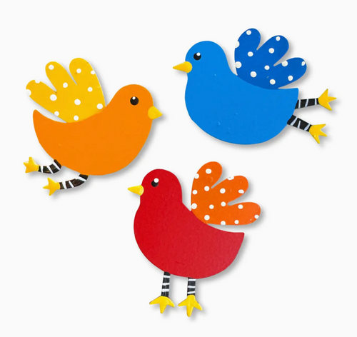 Colorful Bird Magnets