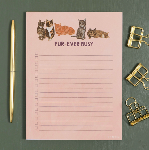 Fur-Ever Busy Notepad