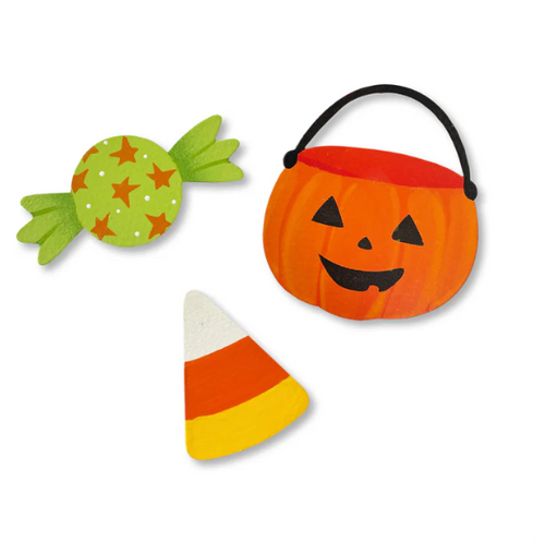 Halloween Candy Bucket Magnets S/3