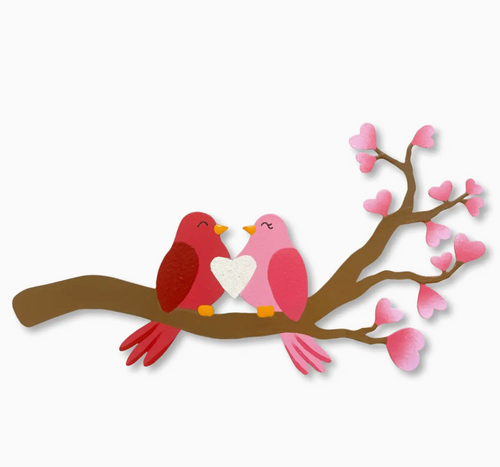 Love Birds on a Branch Magnet
