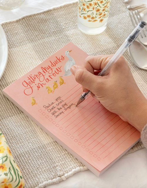 Getting my Ducks in a Row Notepad