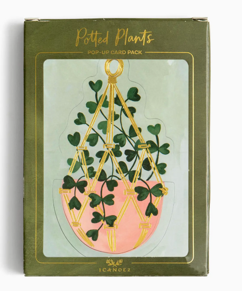 Plants Pop-Up Greeting Card Set