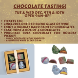 Chocolate Tasting Wed Dec. 10th