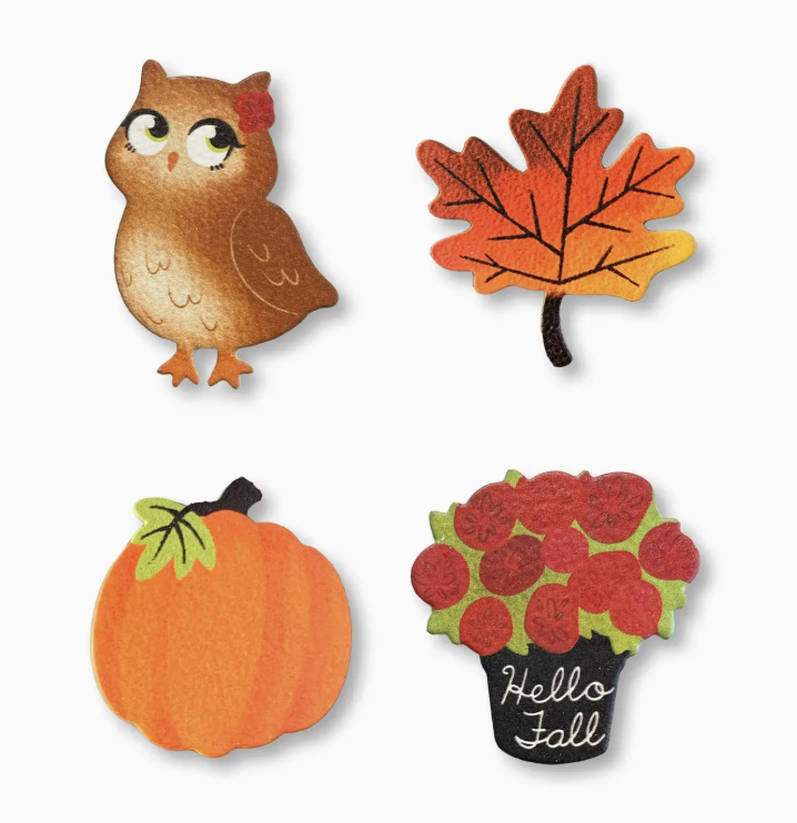 Hello Fall Magnets S/4