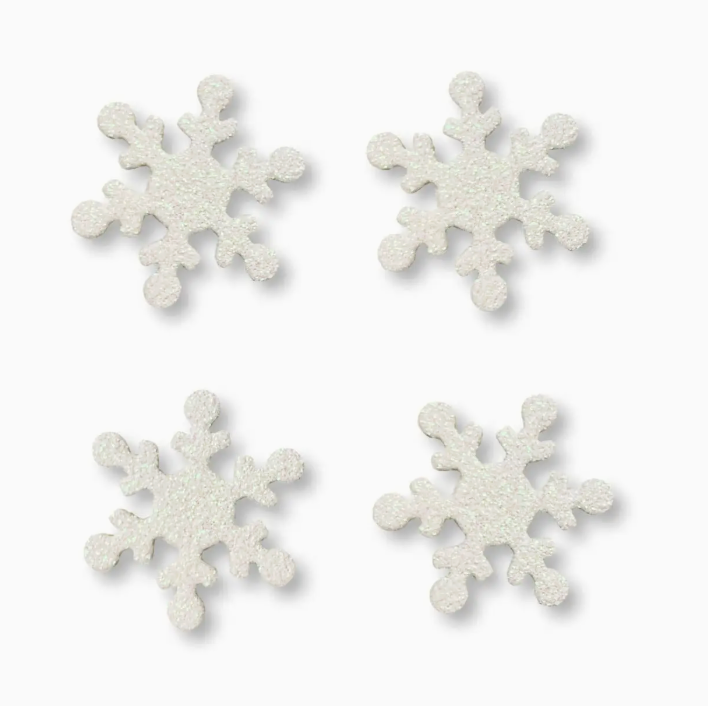 Snowflake Glitter Magnets