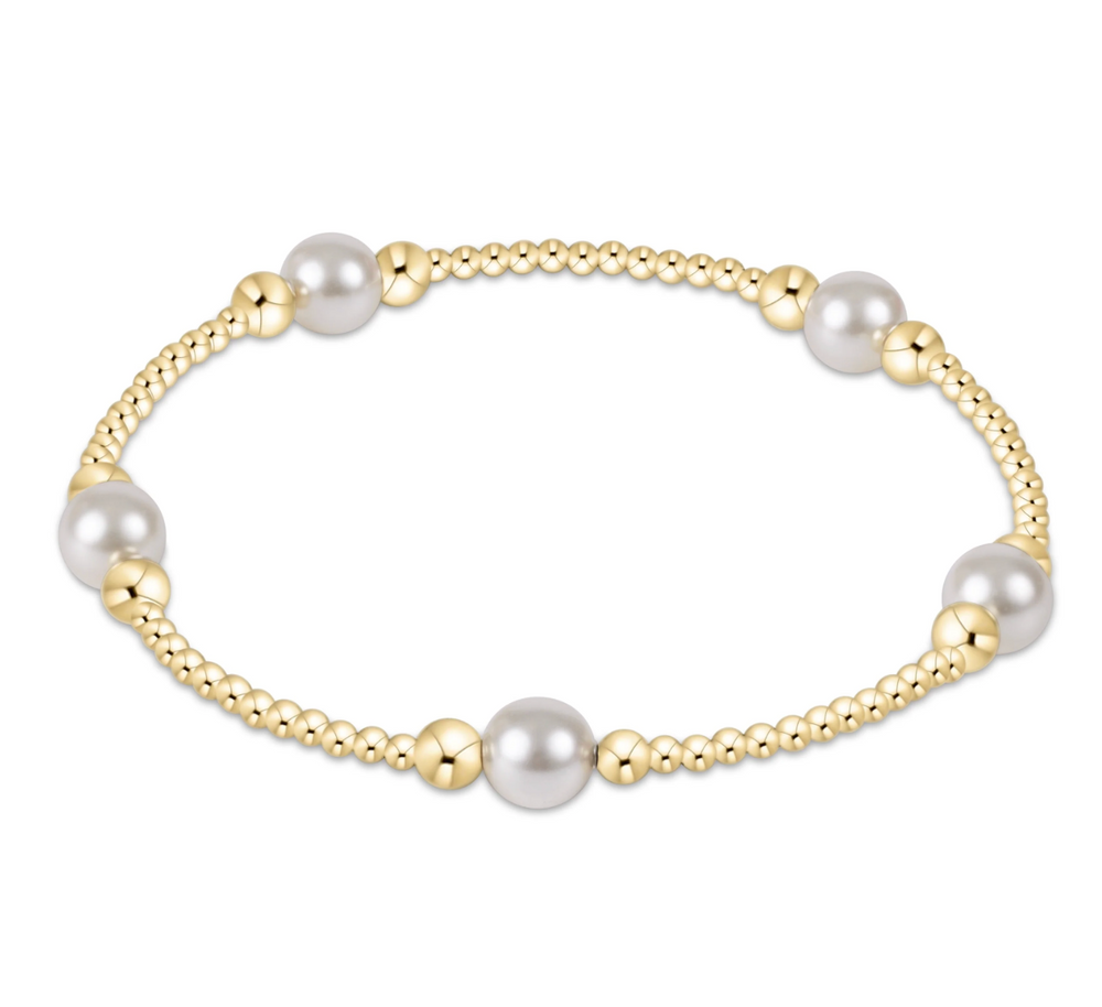 Purpose Pearl 6mm Gold Bracelet