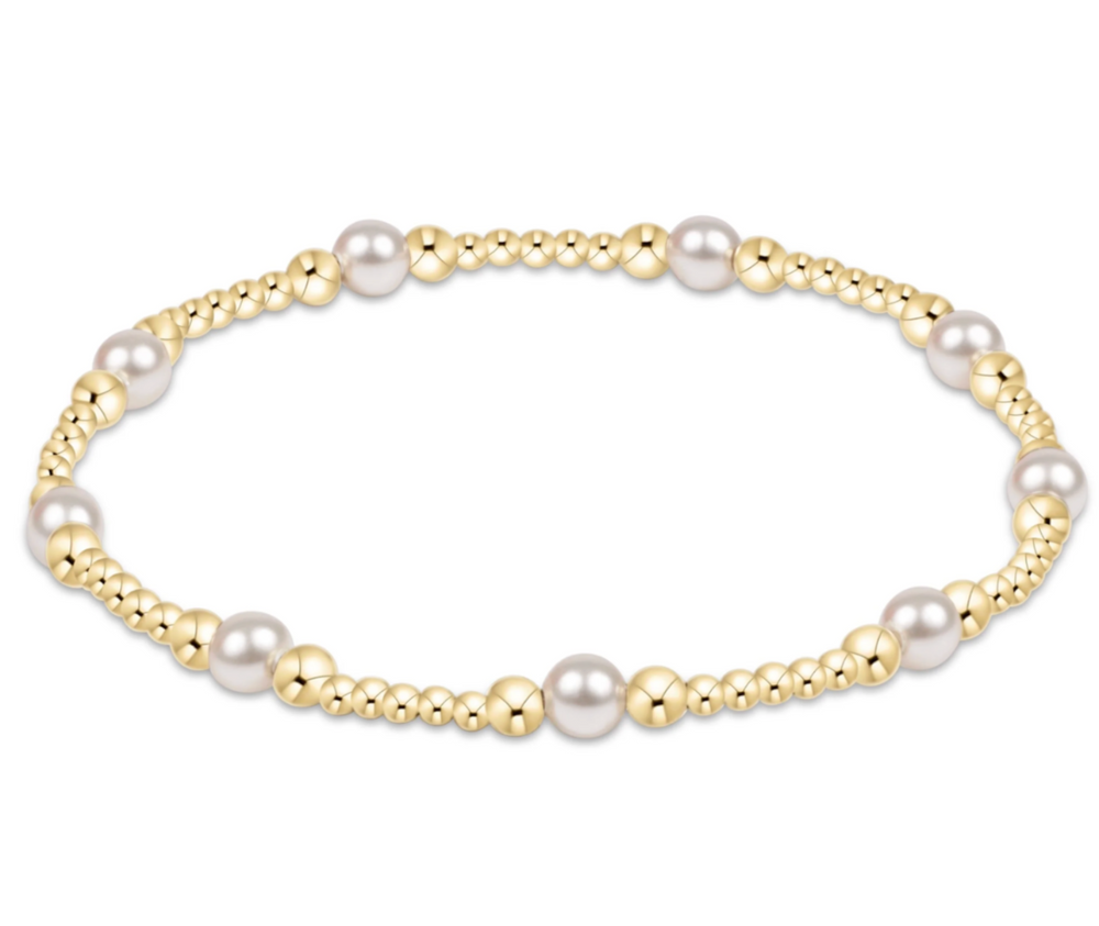 Purpose Pearl 4mm Gold Bracelet