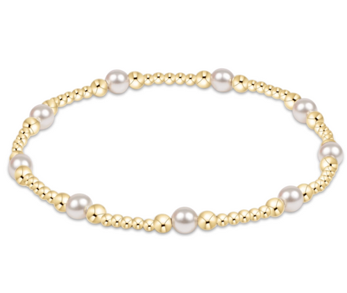 Purpose Pearl 4mm Gold Bracelet