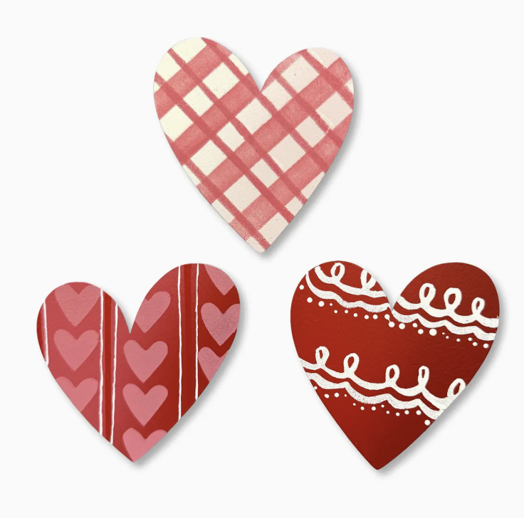 Heart Art Pop Magnets