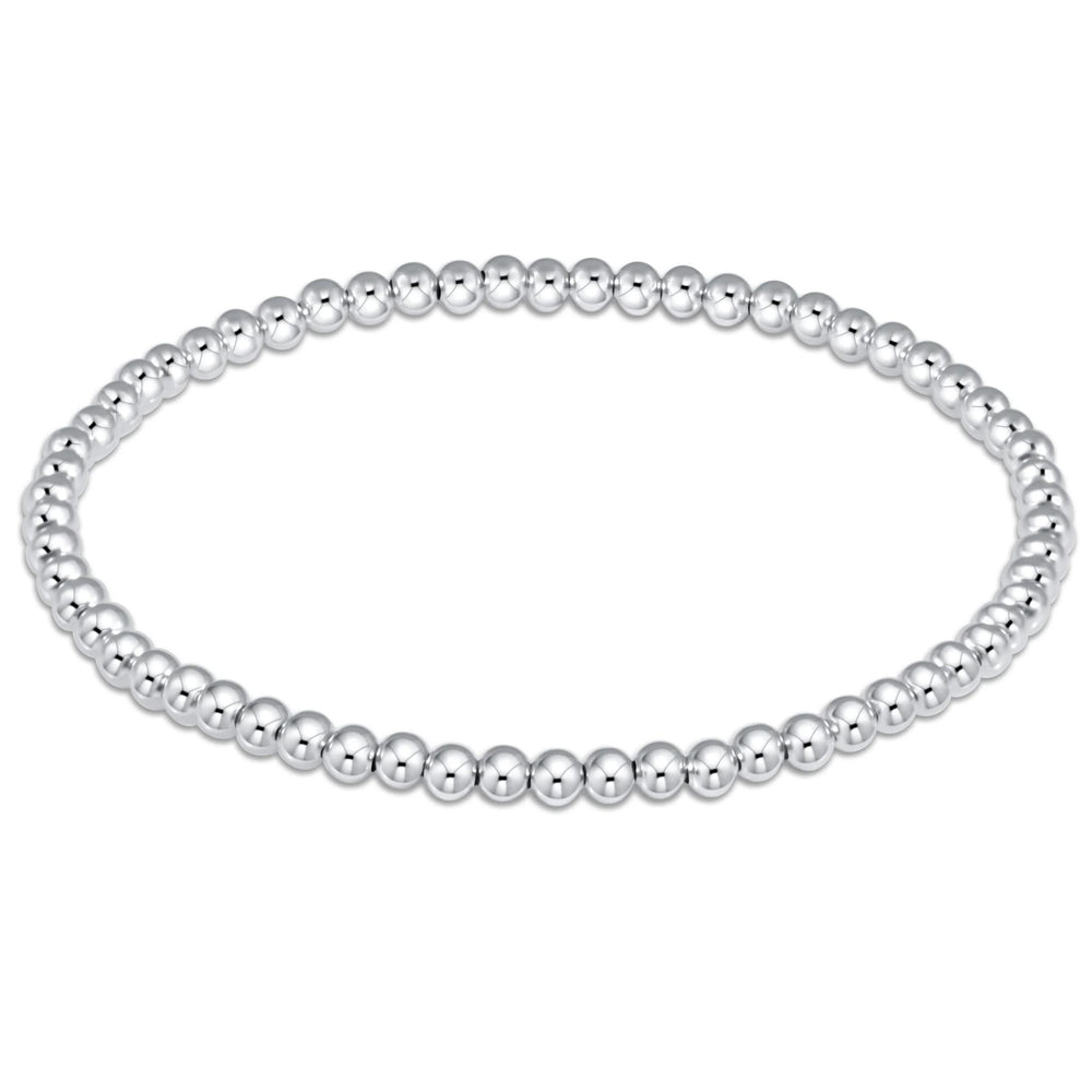 CLASSIC STERLING 3MM BEAD BRACELET