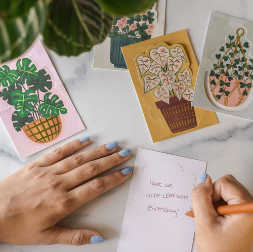 Plants Pop-Up Greeting Card Set