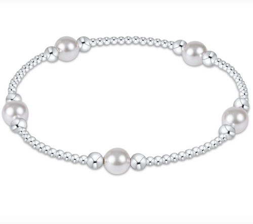 Purpose Pearl Bead Bracelet 6mm, Sterling