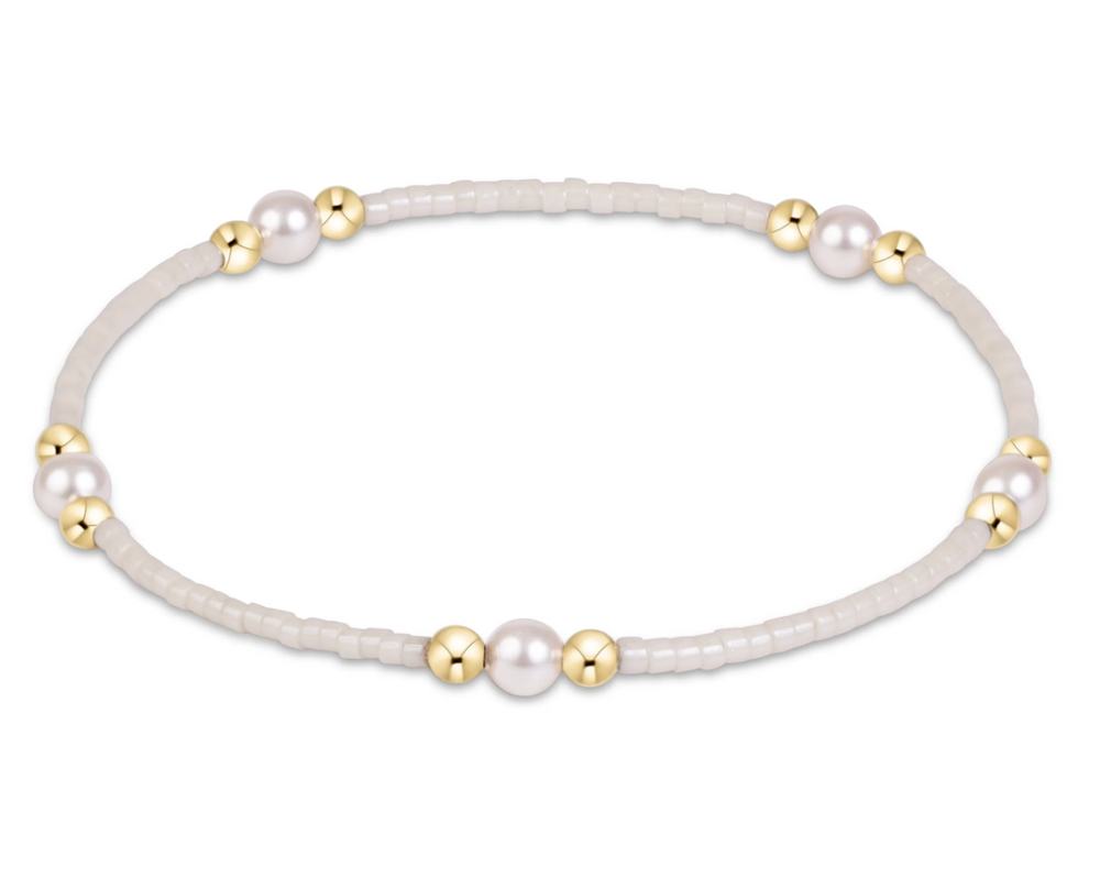 Hope Purpose Pearl Bracelet - Milkshake