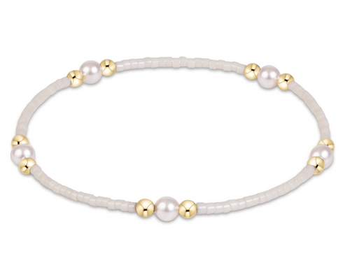 Hope Purpose Pearl Bracelet - Milkshake